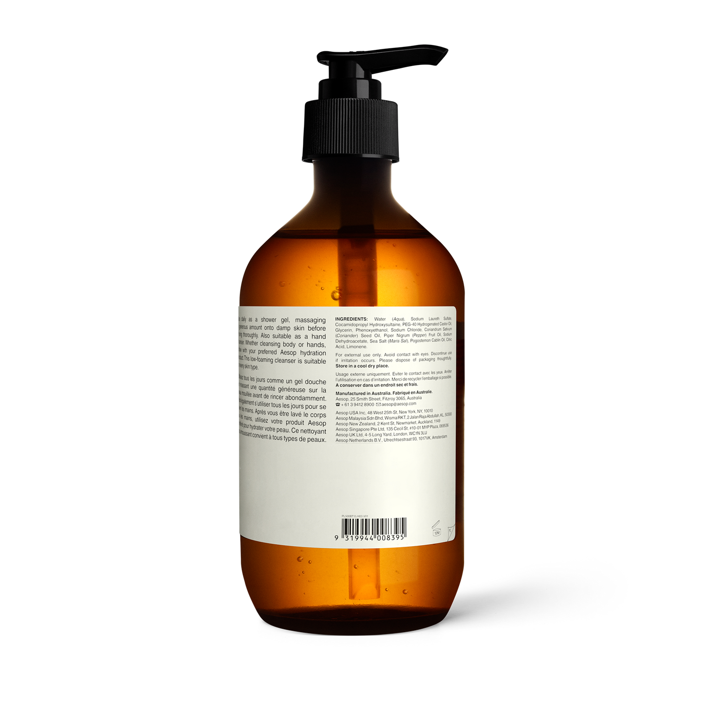 Gel Nettoyant pour le Corps à la Graine de Coriandre