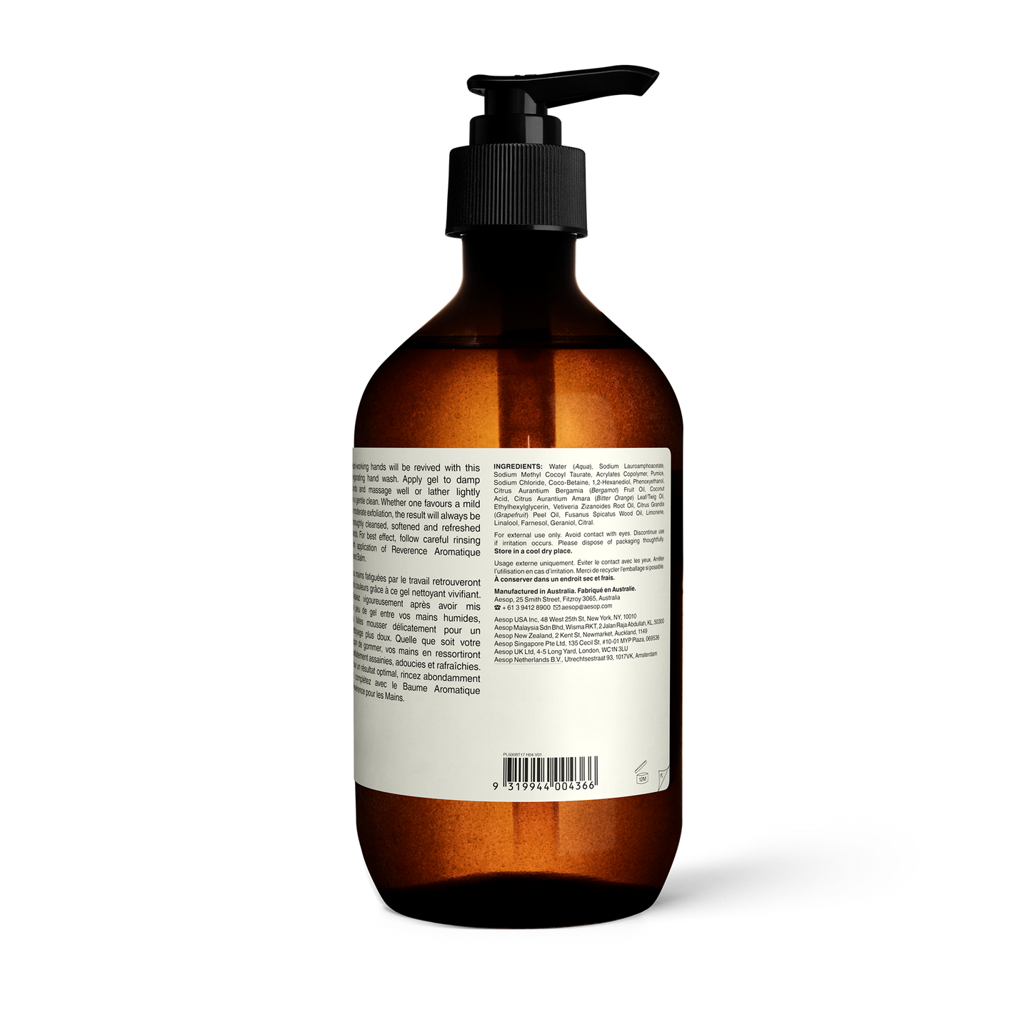 Gel Lavant Révérence Aromatique pour les Mains